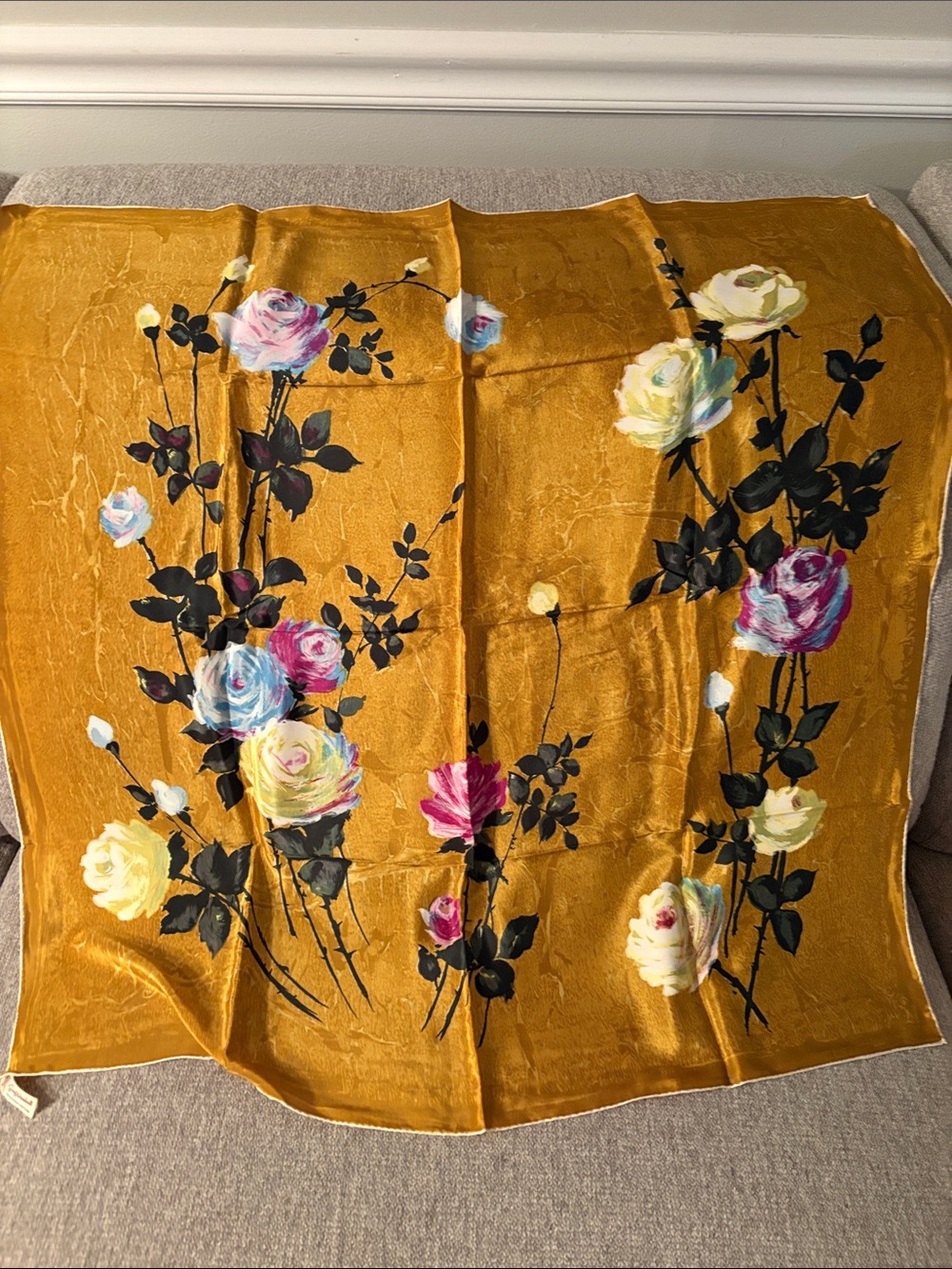 Silk Scarf By Kimball All Silk Made In Japan